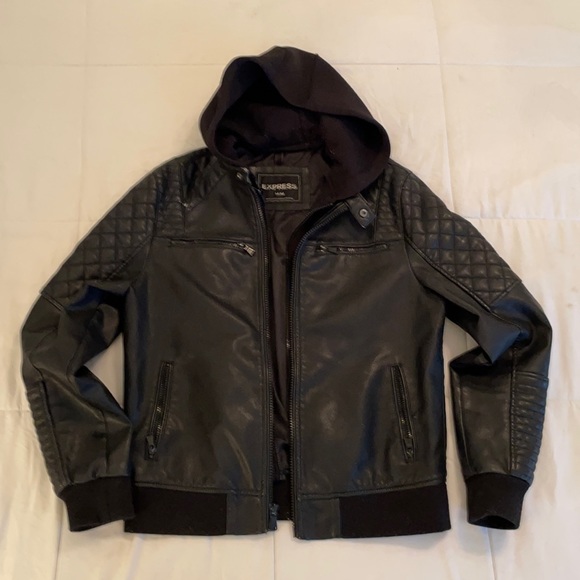 Express Other - Express Men’s Faux Leather Jacket- Medium